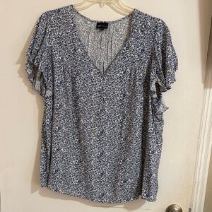 Jones New York Floral Blouse